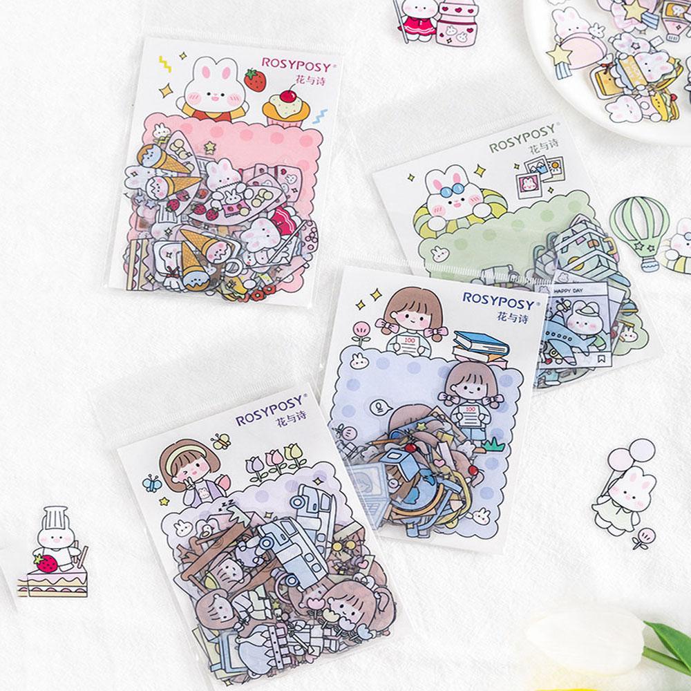 LLOYD Bộ 40 Miếng Dán PET Dễ Thương Dùng Trang Trí Album Ảnh / Văn Phòng / Trường Học