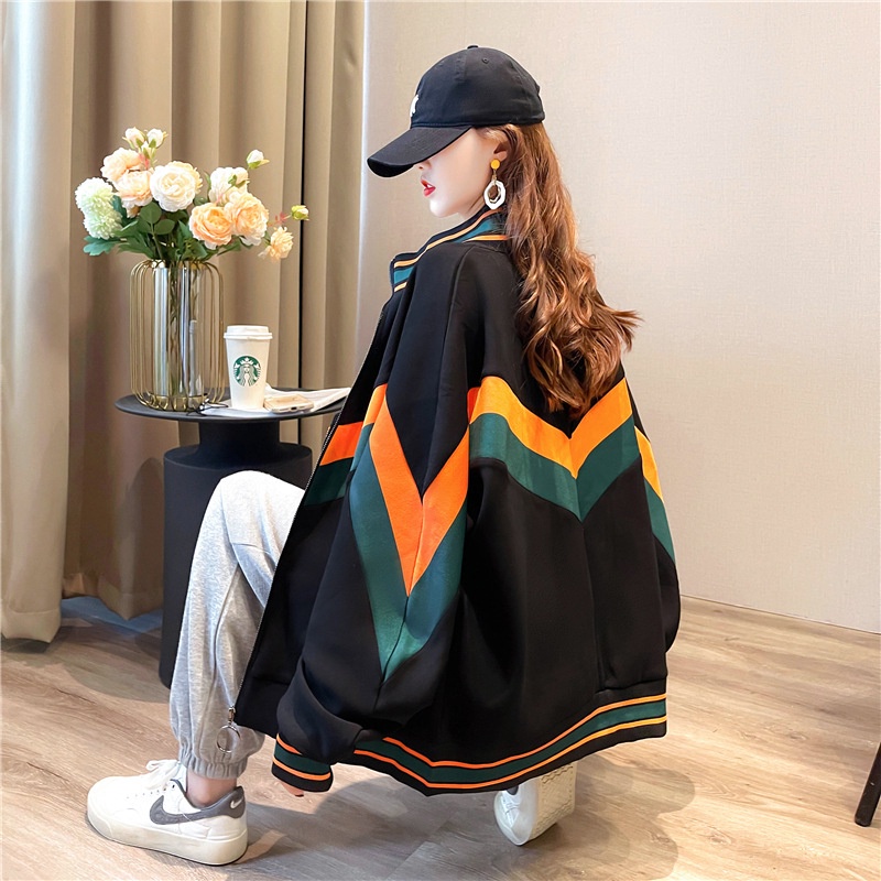 IELGY    Áo Khoác Mỏng Tay Dài Dáng Rộng Màu Sắc Dễ Phối Đồ Phong Cách Hàn Quốc Cho Nữ