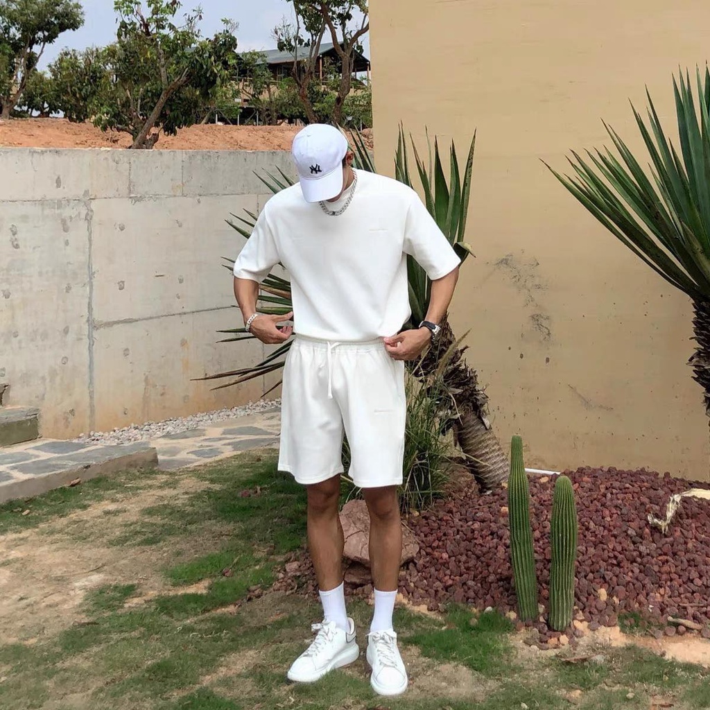 ÁO THUN TRƠN FORM RỘNG - TAY LỠ COTTON 100%