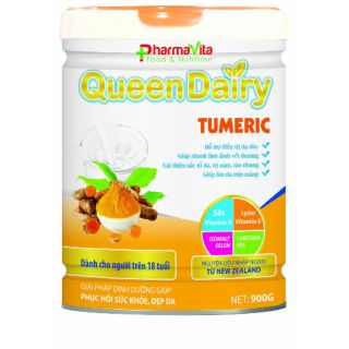 Sữa nghệ Queen Dairy Tumeric Cty Cổ phần dinh dưỡng Quốc tế PHARMAVITA