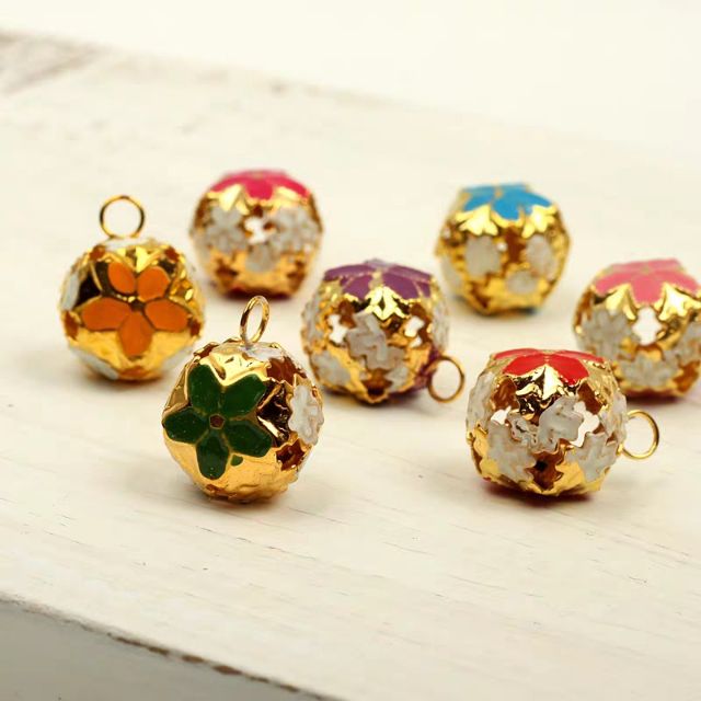 🎐🎐10 chiếc chuông tròn 14mm phong cách Nhật Bản nguyên liệu làm phụ kiện handmade🎈🎈