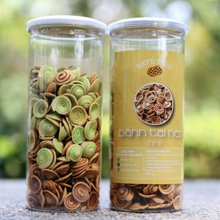 Bánh Tai Heo Nhí Mix Vị Truyền Thống & Trà Xanh Hũ 330g