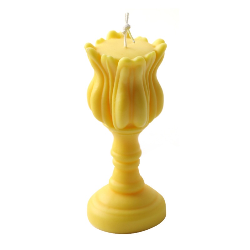 Khuôn Silicone Làm Xà Phòng / Nến Hình Hoa Tulip 3D Độc Đáo