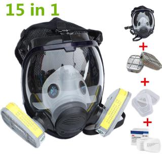 (Hàng Có Sẵn) Mặt Nạ Phòng Độc 3m 6800 15 Trong 1