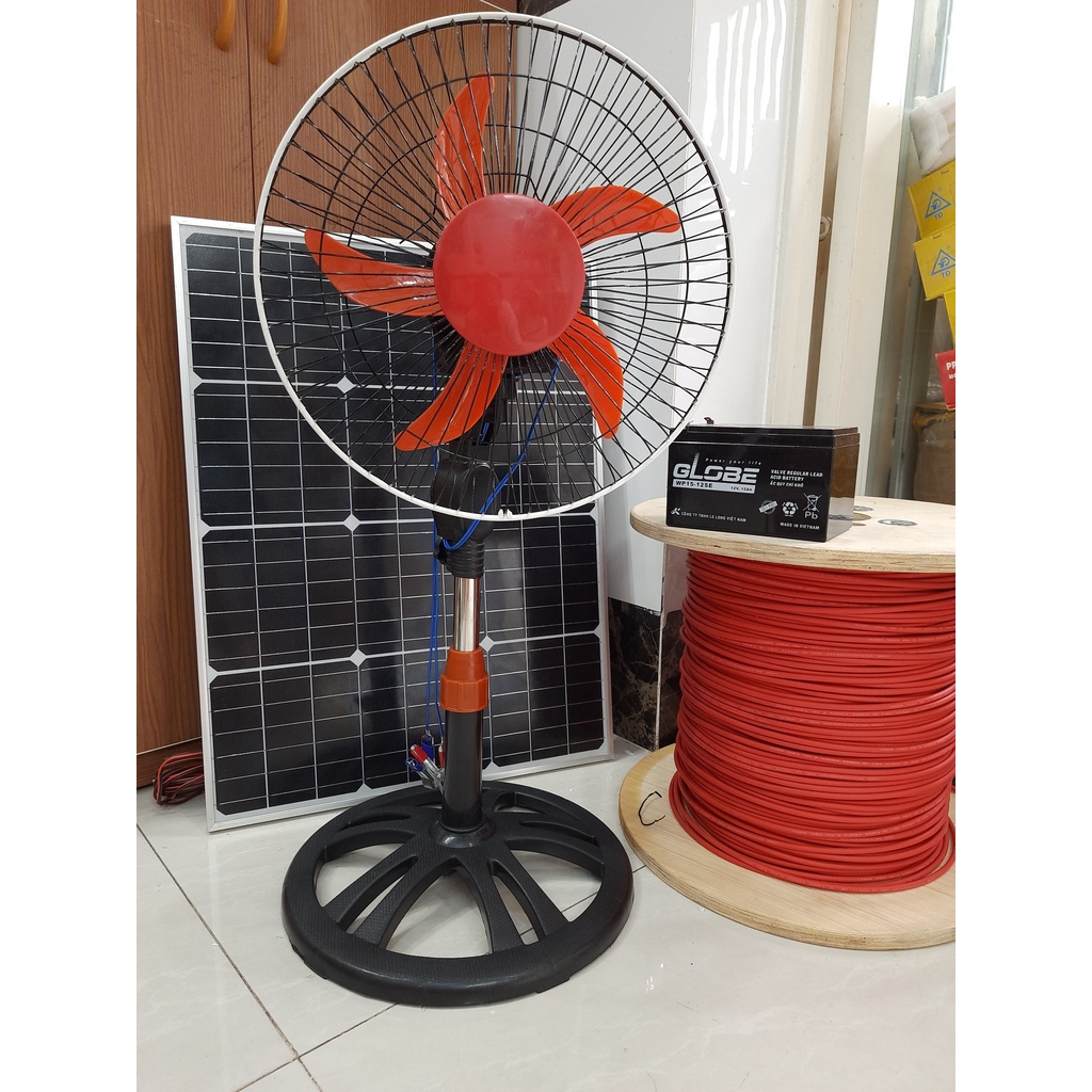 Quạt sạc ác quy 12v dùng khi cúp điện