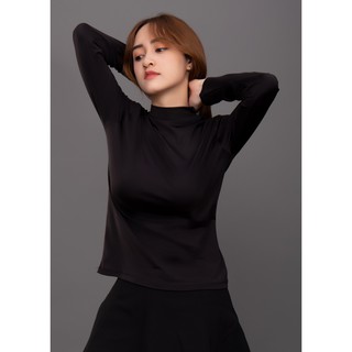 Áo thun nữ dài tay basic [Tặng 1 đôi tất gấu cute ]