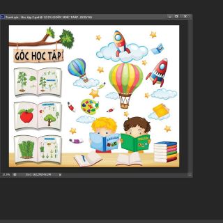 Tranh góc mầm non