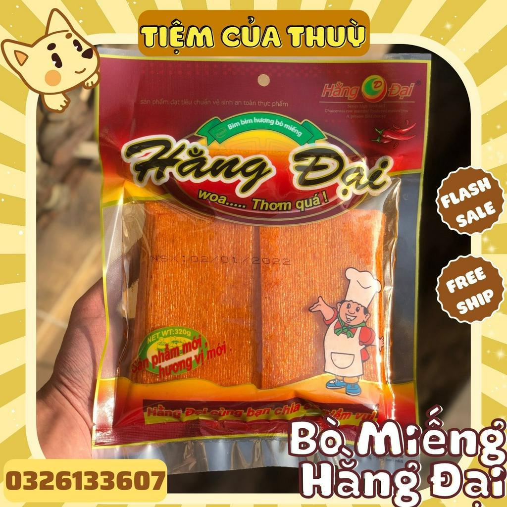BimBim Hương Bò Miếng Snack Hằng Đại, Bò Miếng Xé Cay, Snack Cay Gói To 40-50 Miếng