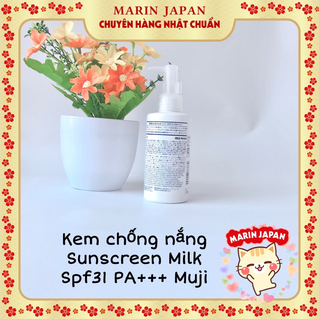 (Có bill) Kem chống Nắng Muji Sun Screen 150gr cho da nhạy cảm