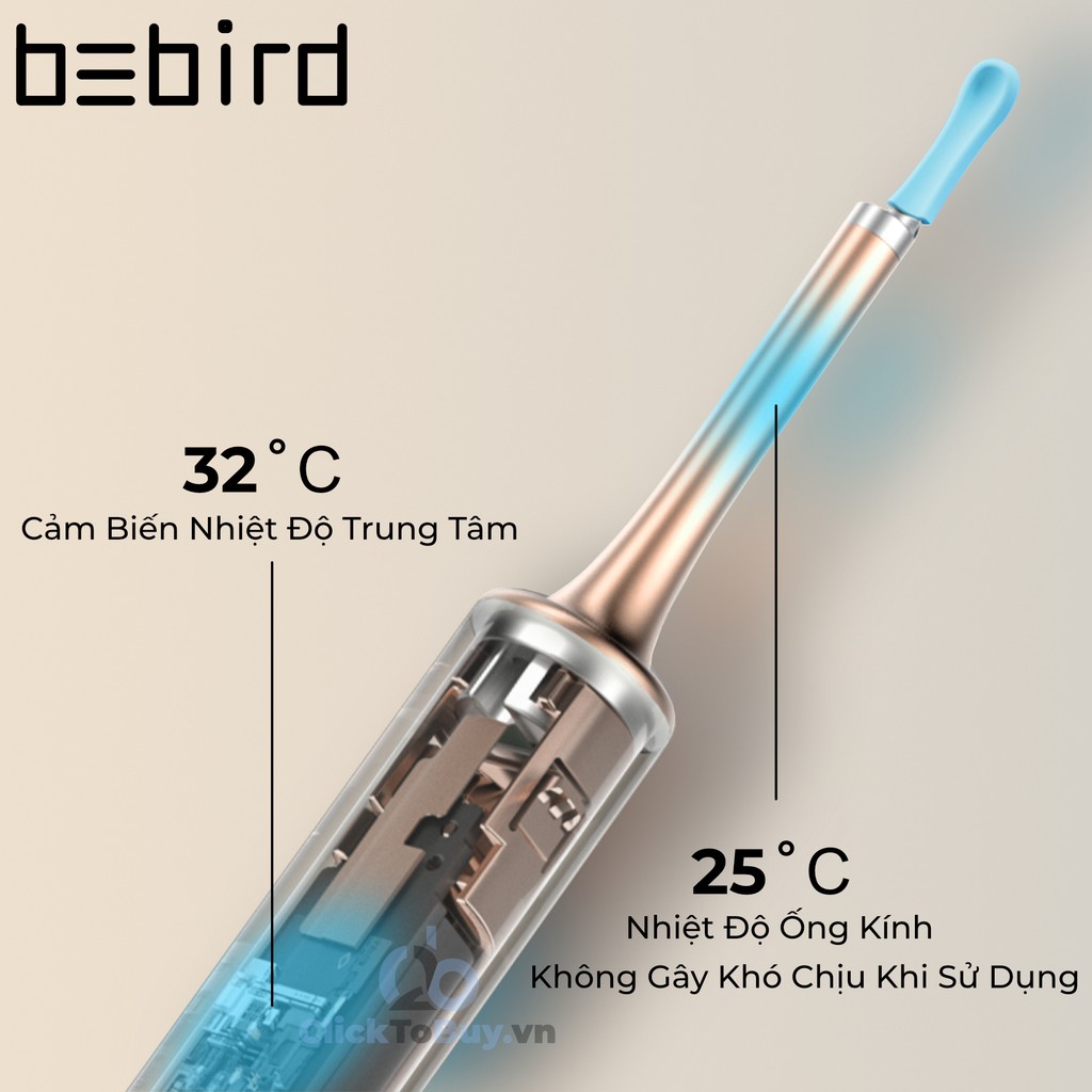 Dụng Cụ Ngoáy Tai Thông Minh Xiaomi Bebird T15 - Thêm tính năng nặn mụn