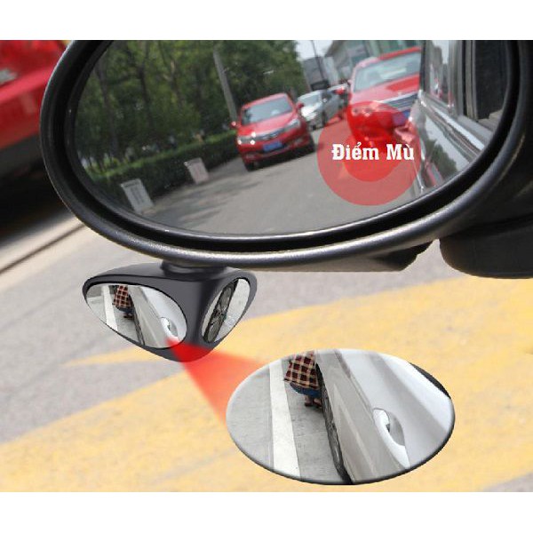 Gương cầu chiếu cạnh và lốp xe ô tô xoay 360 độ 3R-046