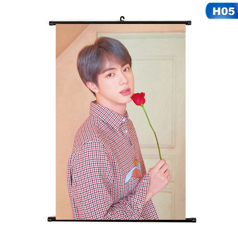 Poster treo tường hình thành viên nhóm nhạc BTS Jimin V Suga Jungkook