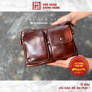 Túi đeo chéo / Cặp đựng tài liệu [BẢO HÀNH TRỌN ĐỜI] Hàng Đẹp Gạt Tàn Store / Cam Kết Da Bò Thật 100% - IPMN68