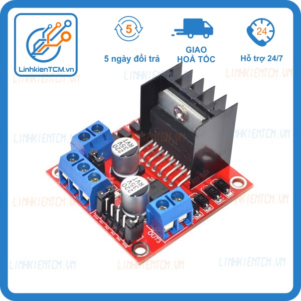 Mạch cầu H điều khiển động cơ bước động cơ DC L298N
