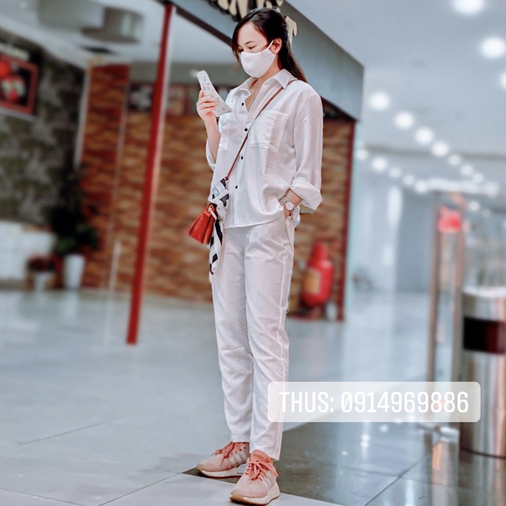 Quần Dài Nữ Ống Rộng Chất Đũi Thái Mát mặc nhà đi chơi du lịch siêu xinh Q2C01 | BigBuy360 - bigbuy360.vn