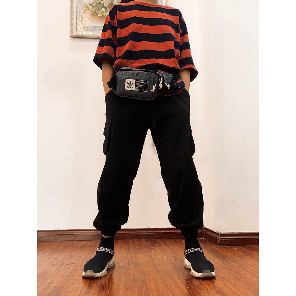 Quần jogger nữ túi hộp, quần jogger nam kaki dây rút bo gấu thời trang - GENX05 | BigBuy360 - bigbuy360.vn