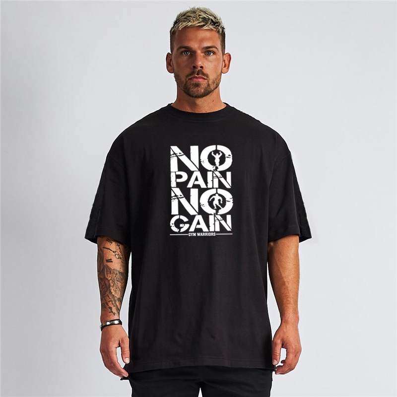 Áo thun cotton ôm dáng cổ tròn ngắn tay in họa tiết thời trang mùa hè 2020 mới cho nam