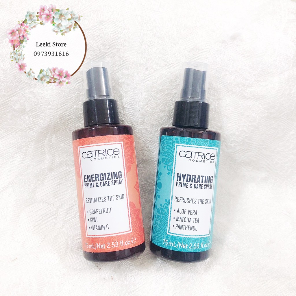 Xịt khoáng dưỡng da makeup Catrice Hydrating Prime &amp; Care Spray