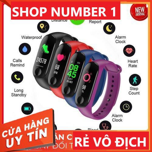 💥 HÀNG CHÍNH HÃNG 💥 Đồng hồ đeo tay chăm sóc sức khỏe Miband 3 - Vòng đeo tay thời trang M3 💥 SIÊU HOT - FREE SHIP 💥