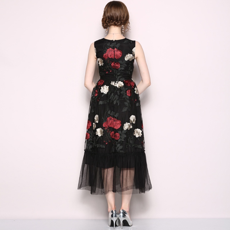 Đầm Maxi SáT NáCh Thêu Hoa ChấT LượNg Cao DàNh Cho Nữ