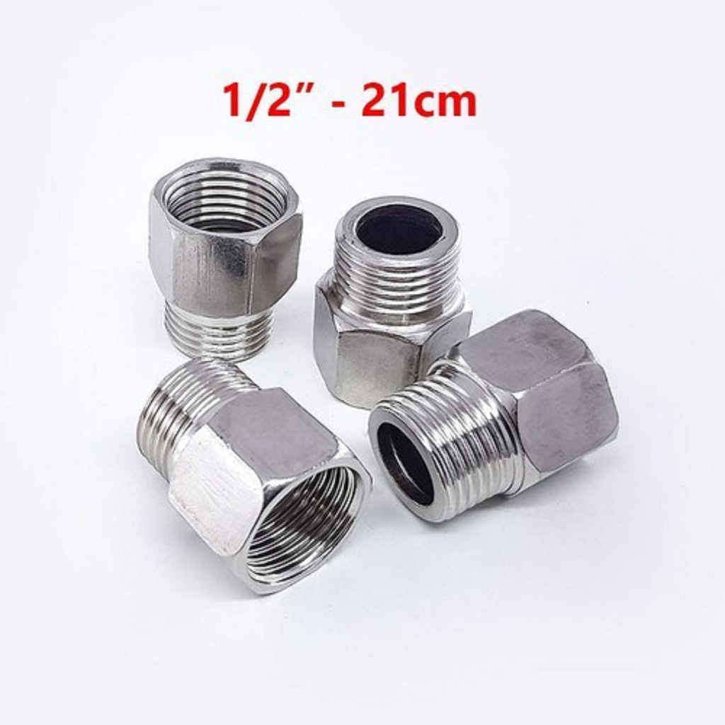 Nơ inox đều 15 sáng bóng,lơ inox đúc sần 304 ren 15 hàng đẹp