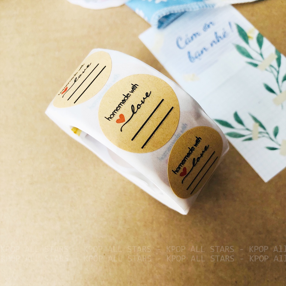 20- 500 nhãn dán Sticker cảm ơn dành cho shop bán hàng, size 2.5cm. Chỉ việc gỡ ra dán. Có loại ép kim rất đẹp