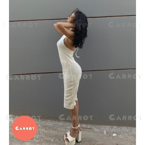 Đầm maxi hở lưng 2 dây ôm body sexy tôn dáng phong cách cổ điển gợi cảm cho nữ carrotxinhdep