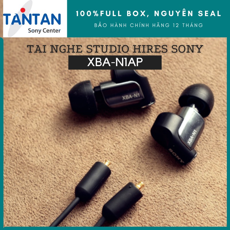 Tai Nghe CẮM DÂY STUDIO HI-RES Sony XPA-N1AP | Hi-Resolution Audio - Dây linh hoạt tháo rời - Xuất xứ: Thái Lan