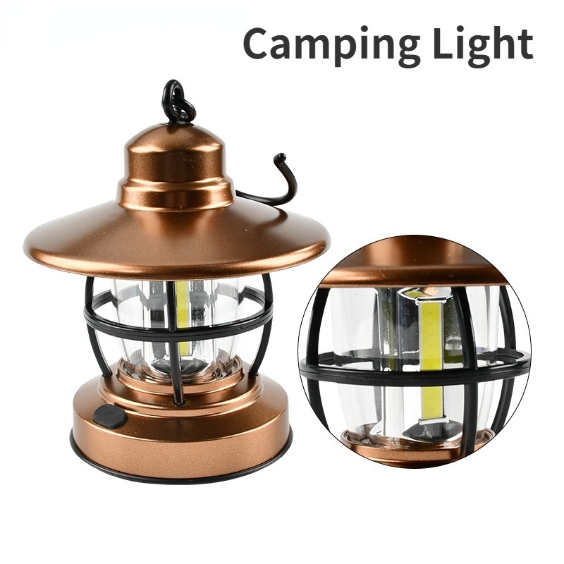 Đèn COB Năng Lượng Pin Dạng Móc Treo Tiết Kiệm Năng Lượng Cho Gia Đình/ Tiệc Tùng/ Cắm Trại