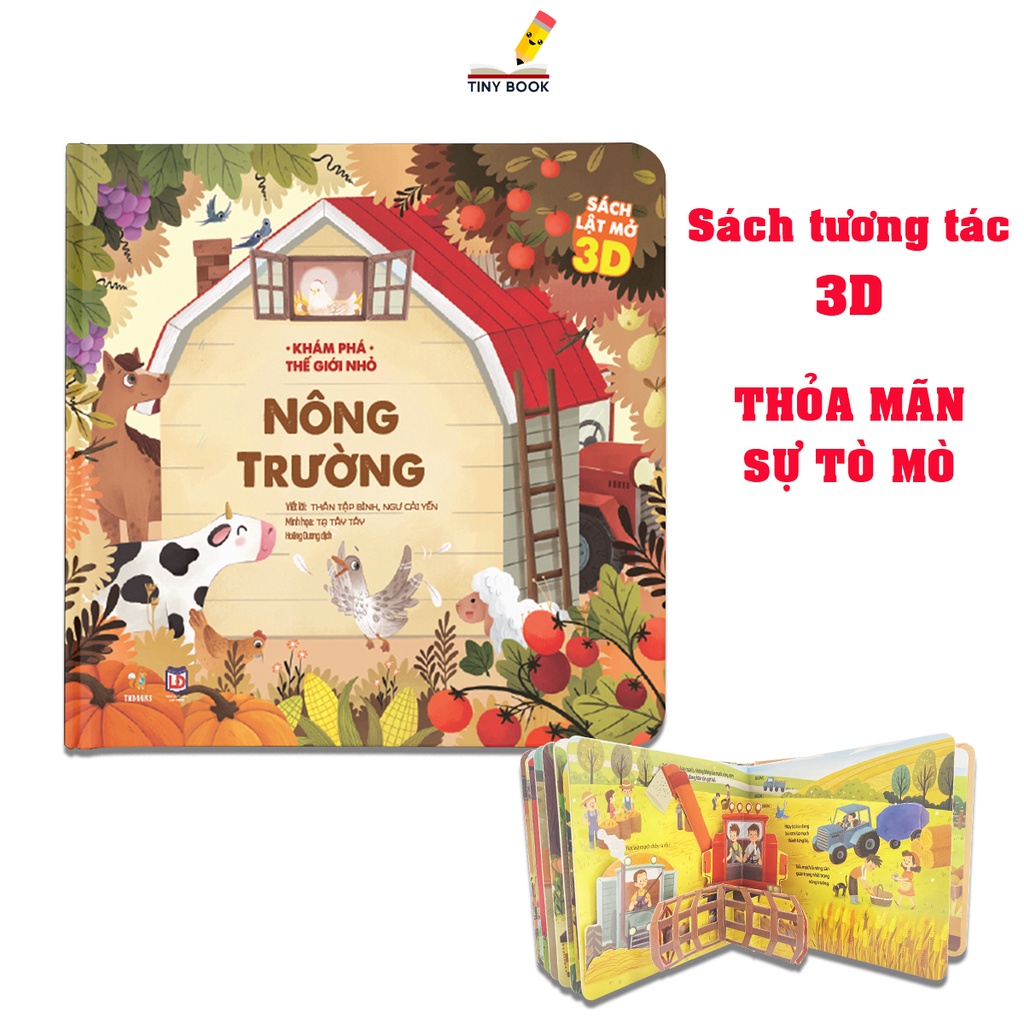 Sách tương tác - Khám phá thế giới nhỏ - Nông Trường (0-12 tuổi)