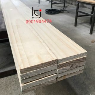 [KID051] - COMBO 3 TẤM GỖ THÔNG DÀI 100x10x2 CM LÁNG MỊN 4 MẶT