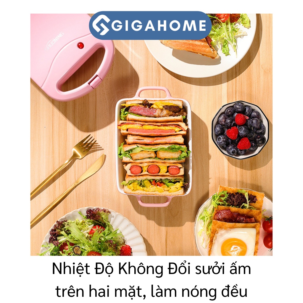 Máy Nướng Bánh Mì, Kẹp Sandwich GIGAHOME Đa Năng, Tiện Dụng 9587