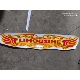 Tem decal limousine, vạn dặm bình an hoa văn (sl 1 tem)