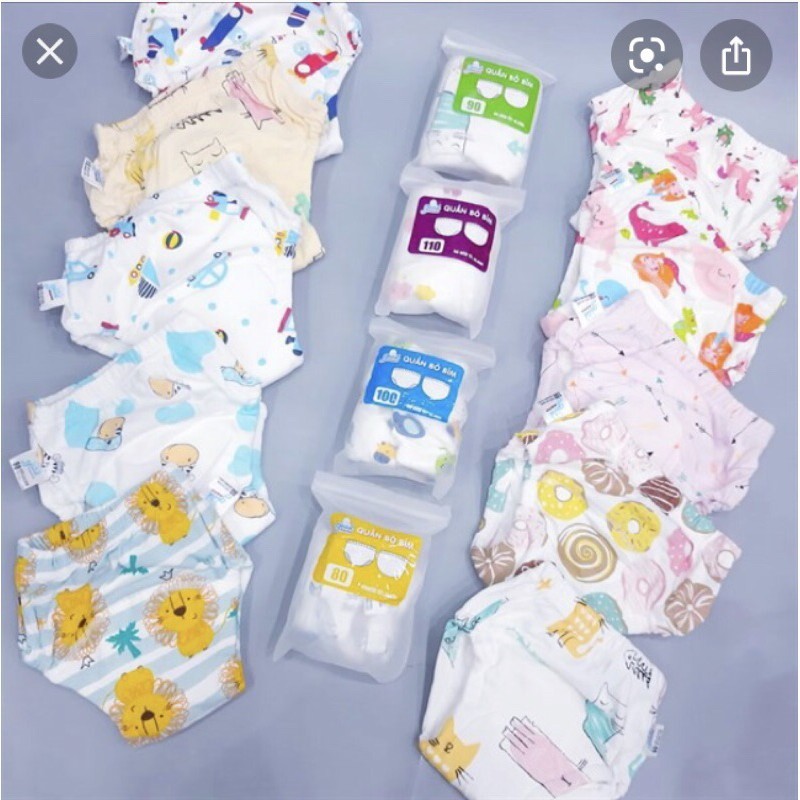 QUẦN TẬP BỎ BĨM GOOD MAMA 7 LỚP CHO BÉ TRAI BÉ GÁI TỪ 5 ĐẾN 16KG/ TÃ VẢI