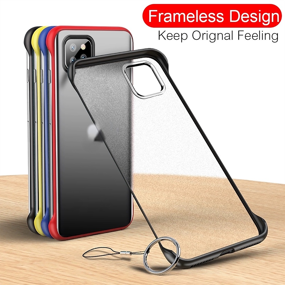 Ốp điện thoại nhựa cứng không viền chống sốc tốt cho For iPhone 11 Pro Max XS MAX XR X 7 8 6 6S Plus