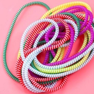 ( Combo 5 dây quấn )Dây Quấn Cáp Sạc - Tai Nghe - Đa Dạng Màu Sắc - Chống Rối - Chống Đứt