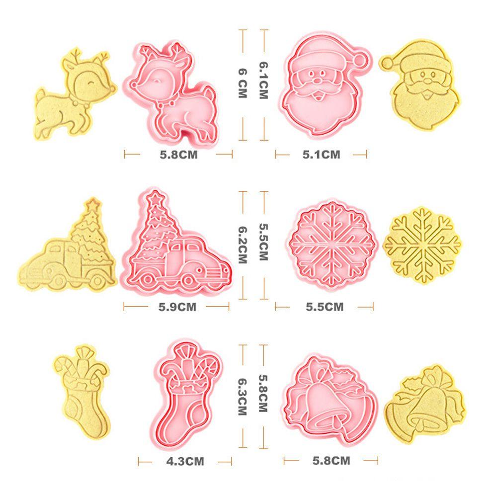 Set 6 Khuôn Làm Bánh Quy Chủ Đề Giáng Sinh