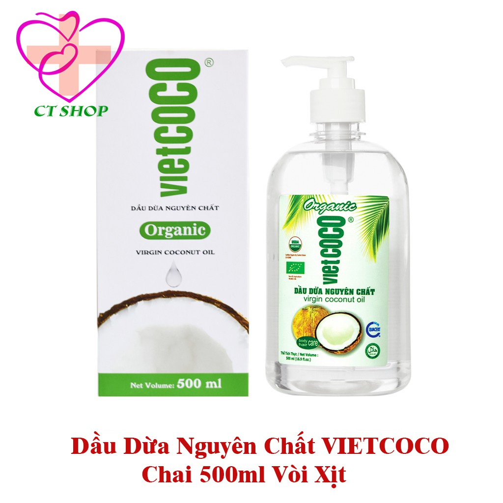 Dầu dừa Vietcoco 500ml Vòi Xịt