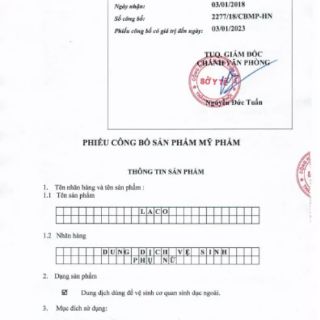Dung dịch vệ sinh phụ nữ Laco