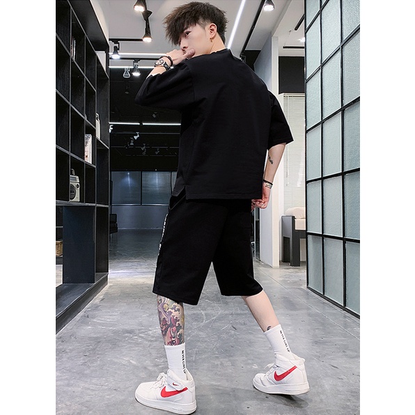 Bộ Quần Áo Thun Cotton Nam Thể Thao Familylove – Set Obey Prop