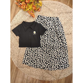 Áo Croptop Hoa Cúc