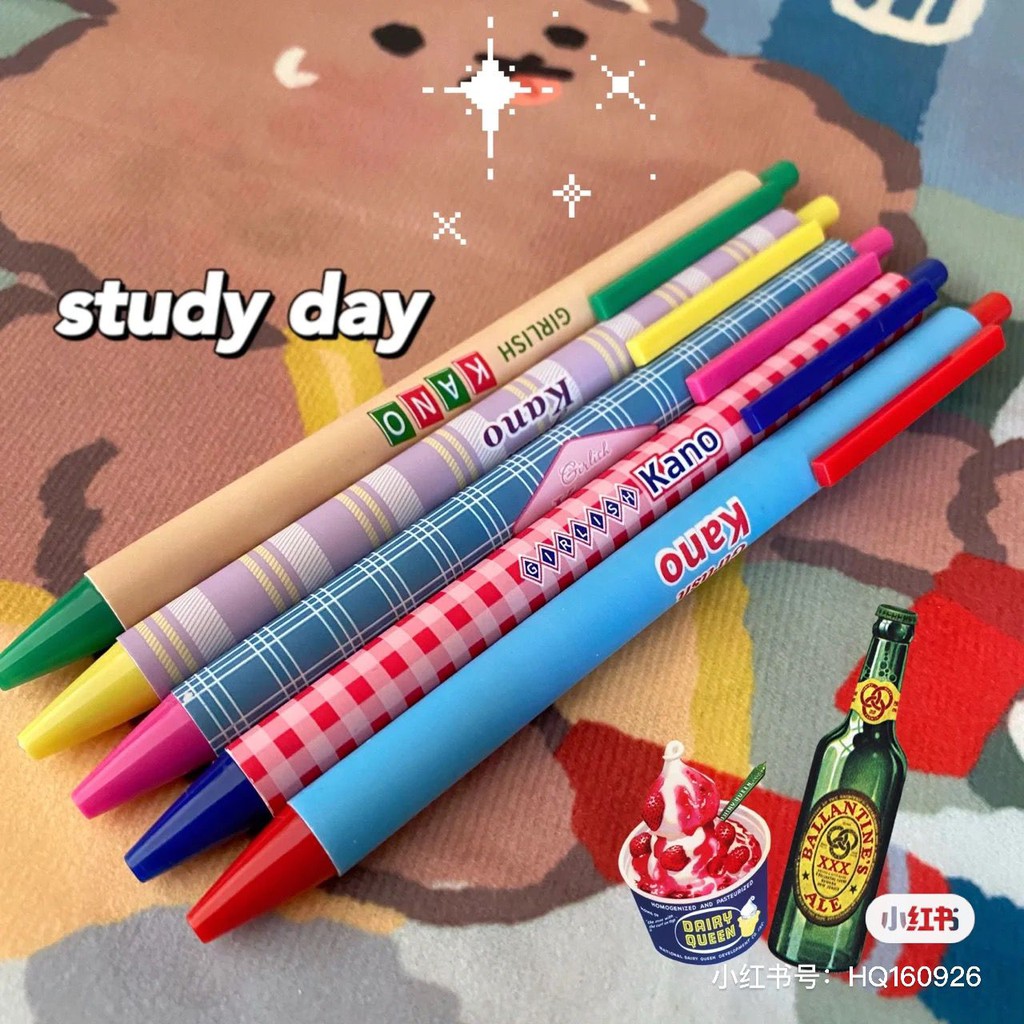 Bút mực gel đen ngòi 0.5mm phong cách cổ điển tiện lợi