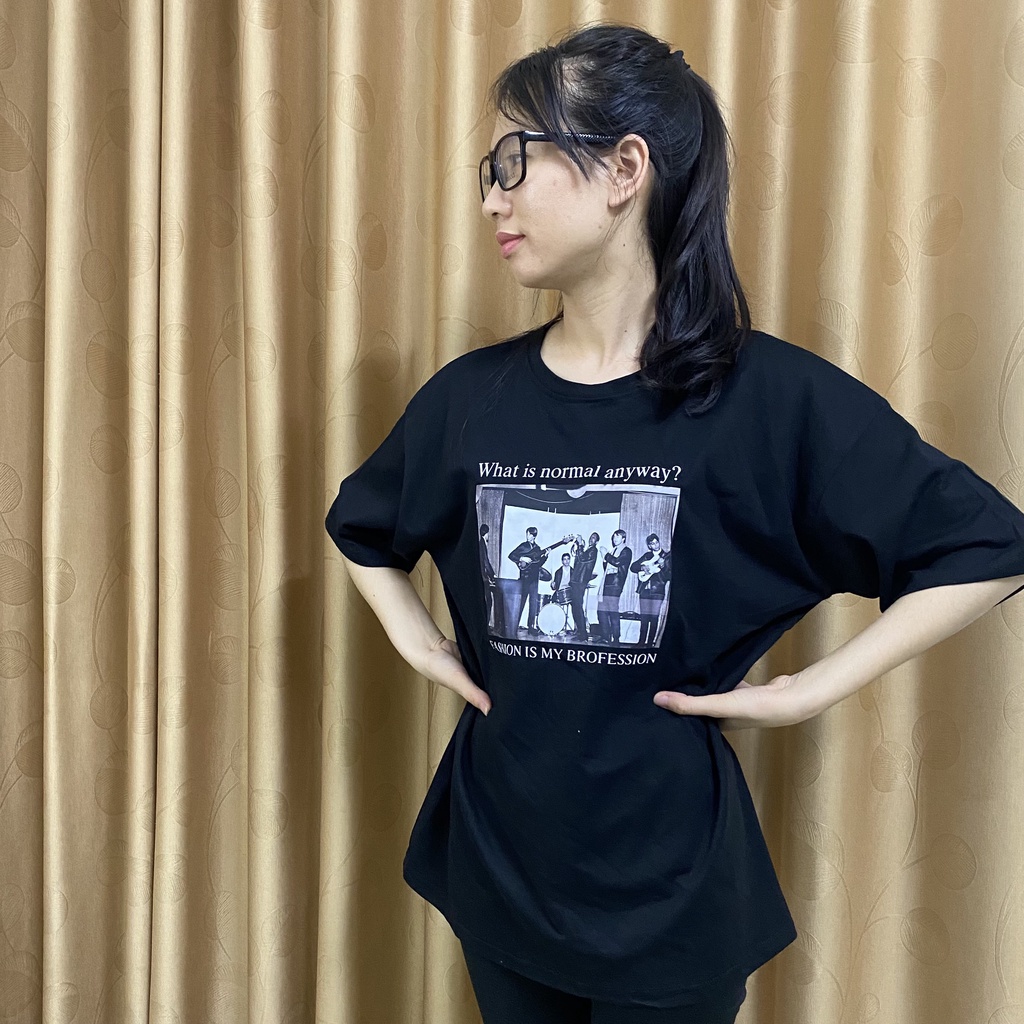 Áo Phông Thun 3158 Form Rộng Tay Lỡ Nữ Nam Unsex Chất Liệu Cotton Mát Mẻ in hình bạn nhạc | BigBuy360 - bigbuy360.vn