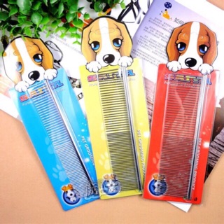 [INOX 304 KHÔNG RỈ] Lược chải lông, gỡ rối, đánh bông lông dành cho chó mèo, thú cưng