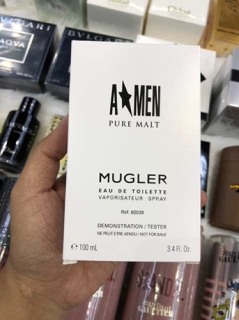 Nước Hoa Nam TESTER Mugler Amen Pure Malt 100ml . Chính Hãng 2020