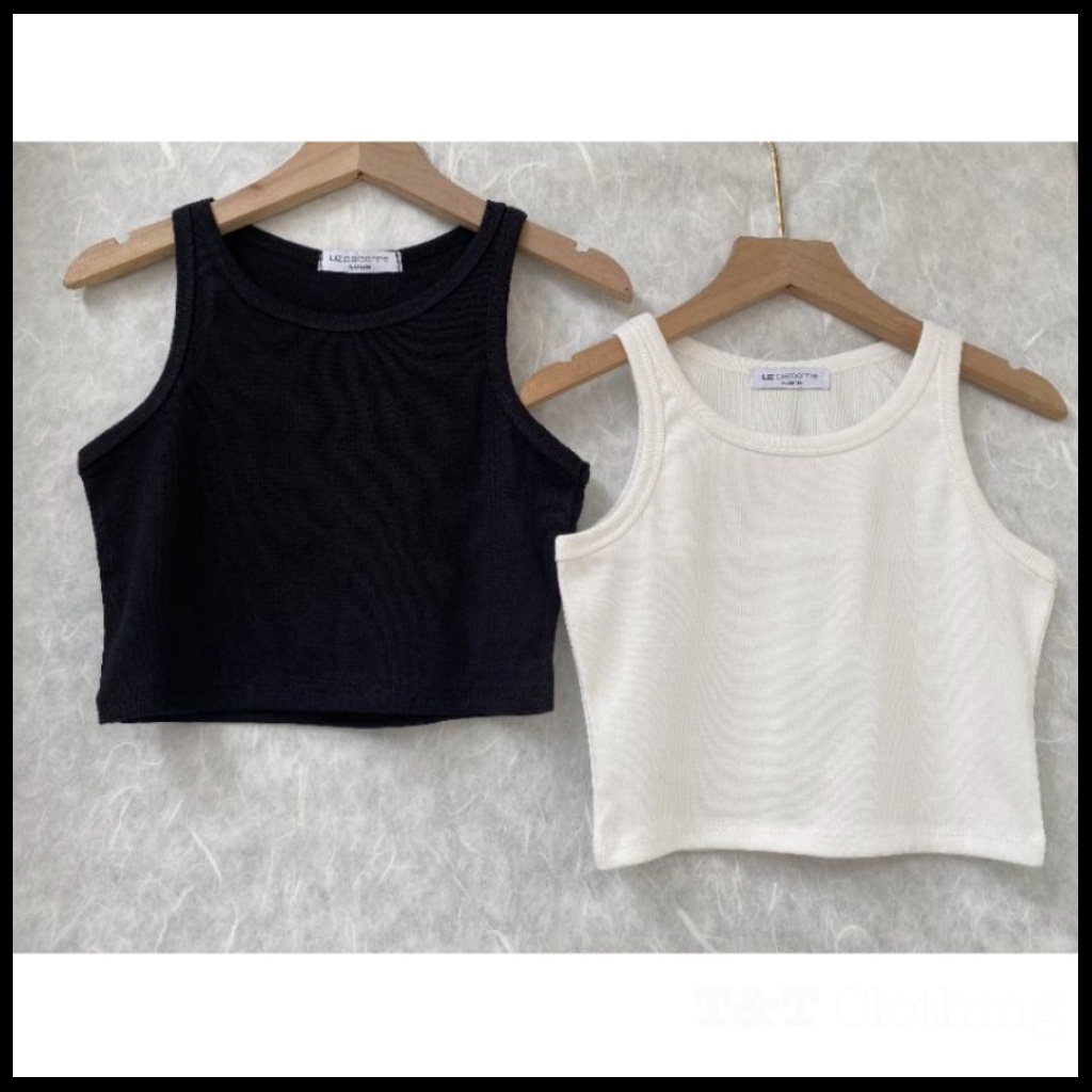 Áo ba lỗ nữ cotton cao cấp - Áo croptop nữ basic - AK008 | 23tshop