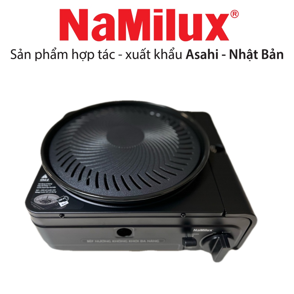 Bếp nướng không khói đa năng Namilux GS2621PF chống cháy nổ, siêu tiết kiệm gas KHUYẾN MÃI tặng 1 gấp vĩ