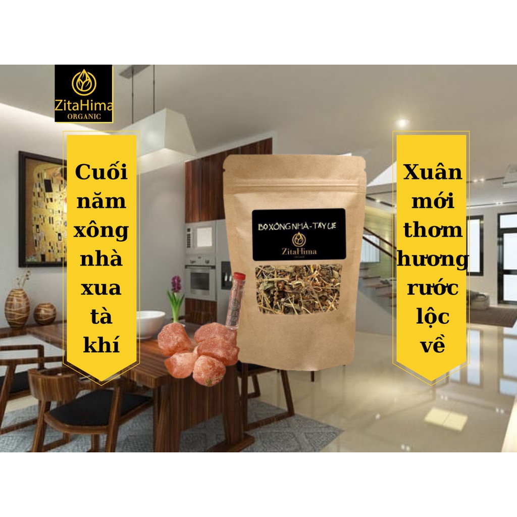 BỘ XÔNG NHÀ TẨY UẾ TRỪ TÀ BẰNG THẢO DƯỢC VÀ ĐÁ MUỐI HỒNG HIMALAYA - 11105