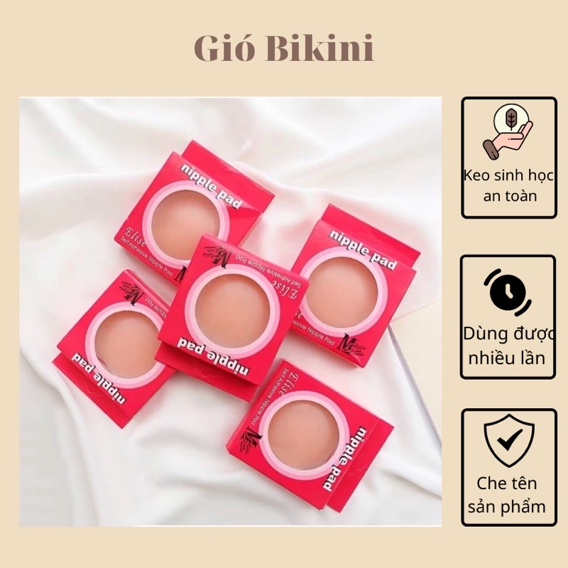 🍑 Hai miếng dán ti 💋 Nipple Pad silicon