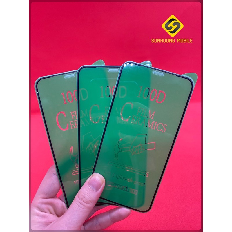 [ GIÁ SỈ ] [ RẺ VÔ ĐỊCH ] Cường lực dẻo 100D Full màn iPhone đủ mã, siêu dẻo, chống vỡ viền, ít vân tay